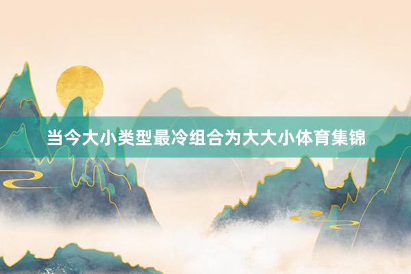 当今大小类型最冷组合为大大小体育集锦