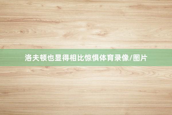 洛夫顿也显得相比惊惧体育录像/图片