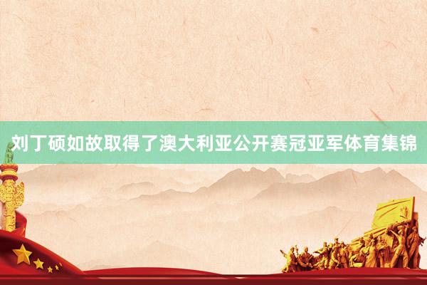 刘丁硕如故取得了澳大利亚公开赛冠亚军体育集锦