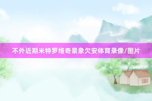 不外近期米特罗维奇景象欠安体育录像/图片