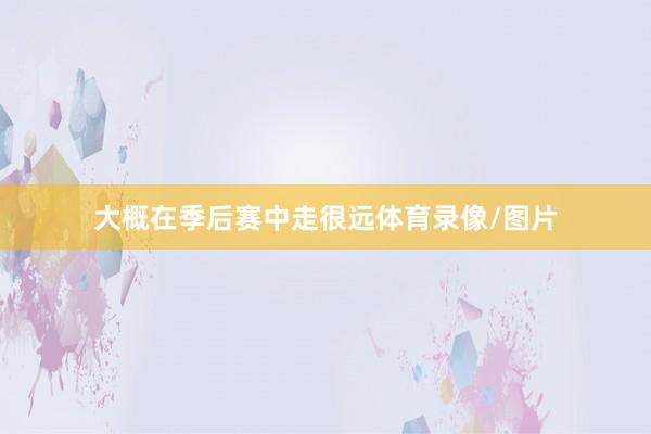 大概在季后赛中走很远体育录像/图片
