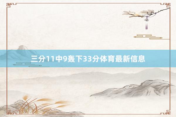 三分11中9轰下33分体育最新信息