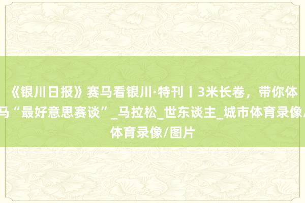 《银川日报》赛马看银川·特刊丨3米长卷，带你体验银马“最好意思赛谈”_马拉松_世东谈主_城市体育录像/图片
