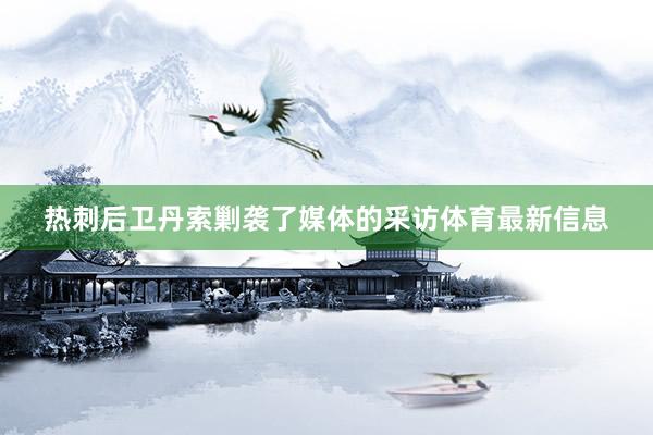 热刺后卫丹索剿袭了媒体的采访体育最新信息