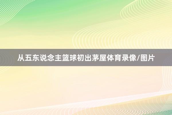从五东说念主篮球初出茅屋体育录像/图片