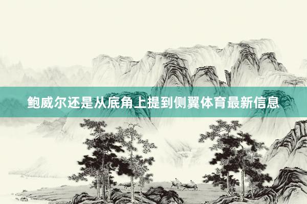 鲍威尔还是从底角上提到侧翼体育最新信息
