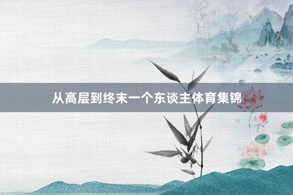 从高层到终末一个东谈主体育集锦