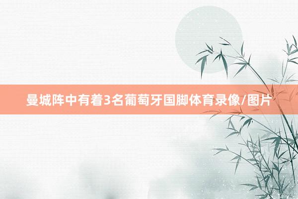 曼城阵中有着3名葡萄牙国脚体育录像/图片