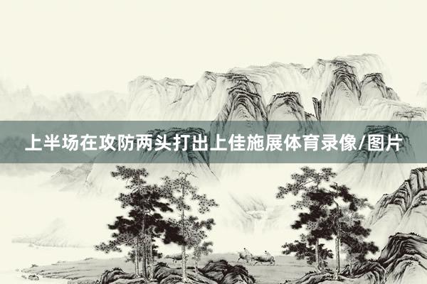 上半场在攻防两头打出上佳施展体育录像/图片