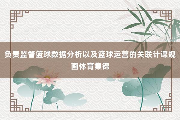 负责监督篮球数据分析以及篮球运营的关联计谋规画体育集锦